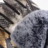Grey plush decorative snake-patterned gloves are warm and anti-slip for women's autumn and winter accessories Application Scenario